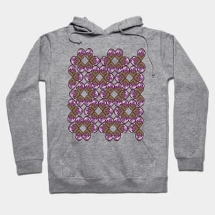 Purple and Olive Color Seamless Pattern Hoodie